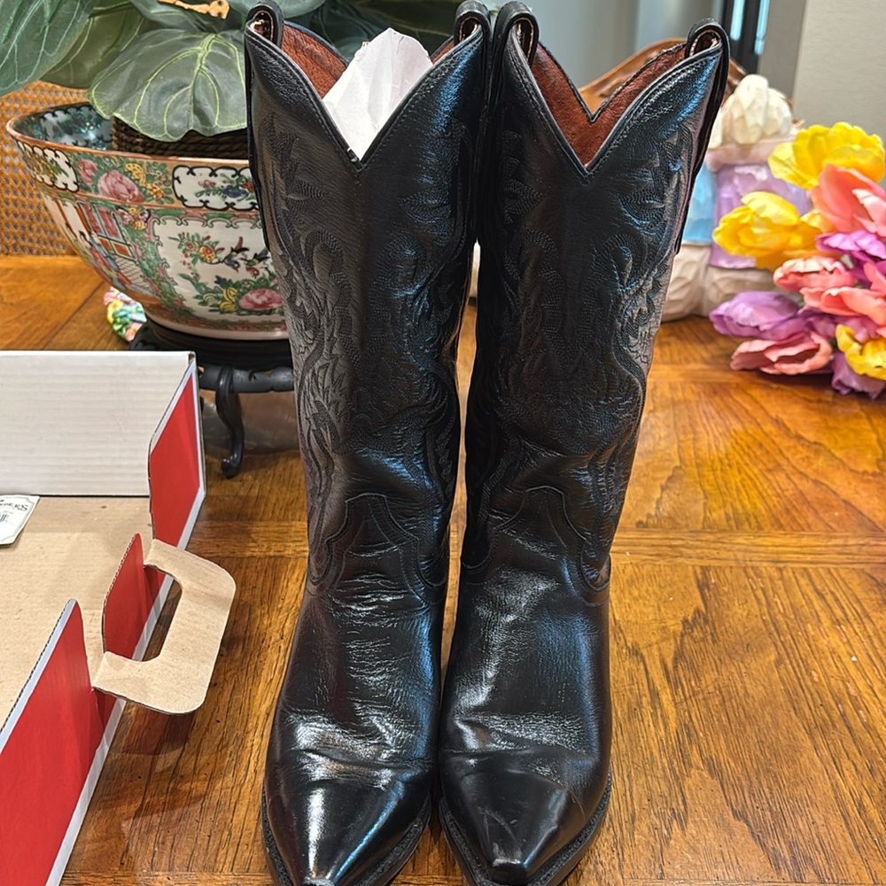 Dan Post Maria Black Western Boots for Women size8